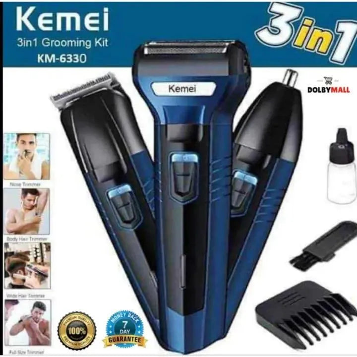 Kemei 3in1 Hair Trimmer kit KM-633
